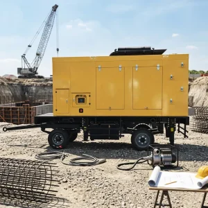 Brushless Excitation 100kw 200kw 400kw 500kw Trailer Mounted with ATS 3 Phase 150 Kw Diesel Generator for Outdoor Use