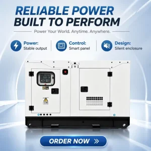 Brushless Silent Diesel Generator with ATS 10kVA 20kVA 30kVA 40kVA 50kVA 60kVA 70kVA 80kVA 100kVA