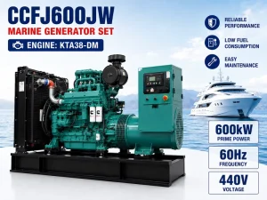 CCFJ600JW 600kW 4 Stroke Marine Genset KTA38-DM 1800RPM Diesel Generator Set for Engineering Ship and Research Vessel