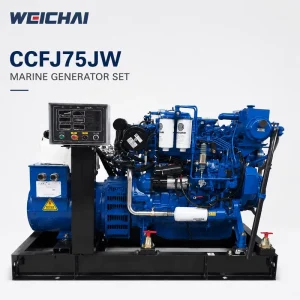 CCFJ75JW WP4CD Series Marine Diesel Generator Set 75kW 93.8KVA 1800RPM Sea Water Cooled for Auxiliary Power