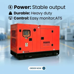 CE 80kW 100kVA 200KVA 300KW Industrial Silent Diesel Generator with Auto Start Perkin for Engine 200A ATS