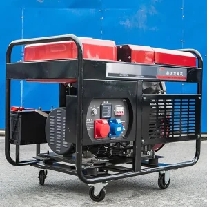 CE Certificated Single Phase 220V 50/60Hz Open Frame Silent Air Cooled 7kW 7.5kW 7kVA Portable Diesel Generator Set