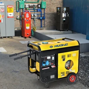 CE Certified Mobile Diesel Generator 5KVA 5KW Air Cooled Electric with Wheels 220V Rated Voltage 50Hz Frequency