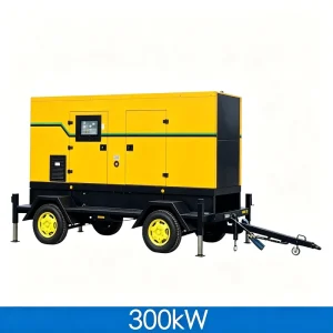 CE ISO 300kW 375kVA Powered by SDEC ATS Pure Copper Alternator Mine Power Mobile Trailer Mounted Diesel Generator Generador