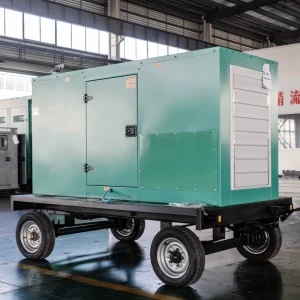 CE/ISO Certified Mobile Trailer Silent Type 90KVA 110KVA Rainproof Auto Remote Diesel Generator Set with 12V DC Electric Start