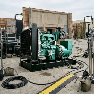 CUMINS 160KW 200KVA 3 Phase 50HZ Open Frame Silent Optional diesel Generator Set for Film Shooting Site Factory Direct Sale