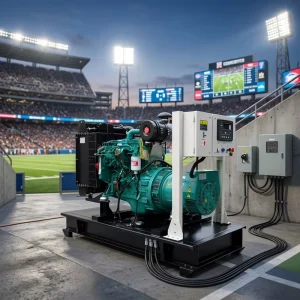CUMINS 30KW 37.5KVA 3 Phase 50HZ Open Frame diesel Generator Set for Stadium Durable Quality Complete Accessories