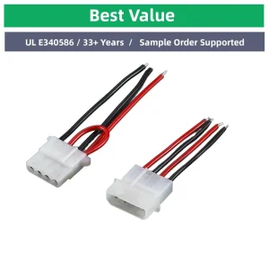 Car Radio Wire Harness Abrasion Resistant Bayonet Lock Connector for Auto Lighting 10mm2 Tinned Copper