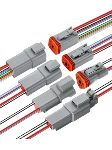 Car Waterproof IP67 Male Female Docking Connector for PCB FPC Solar Power System Automotive Wiring Harness DT2 3P Terminal Block