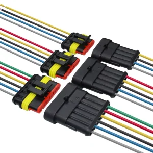 Car Waterproof Male Female 1.5 Tyco Amp Connector 1 2 3 4 5 6 Pin Wire Auto Automotive Electrical Connector Auto Wire Harness