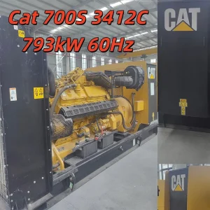 Cat 3412C 634kW 60Hz Genset V12 1800rpm Open Frame Mining Oil Field Drilling Backup Power