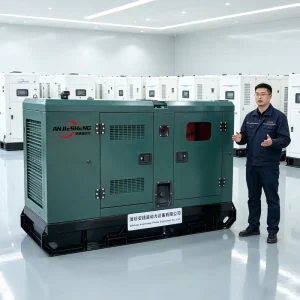 China Factory 30kW Super Silent Diesel Generator Set Low Fuel Consumption Low Maintenance ATS Standby Power Portable Generators