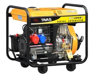 China Factory 3KVA Portable Diesel Generator Small Open Frame 220V Rated Voltage 50Hz Frequency Standby Option