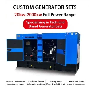 China Factory Custom Silent Diesel Generator Set 300kva 400kva 500kva 600kva 700kva 800kva 1000kva Genset Group for Industrial