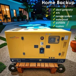 Citylion 3 Phase Silent Open Frame Diesel Generator 12KW 40KW Remote Start Auto Start ATS 50 60Hz 230V 480V Water Cooled Remote