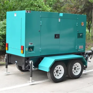 Compact Mobile 3 Phase 25Kva Trailer Type 220V Diesel Generator 20Kw