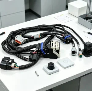 Complex Multi-branch Wire Harness for Automotive/industrial Use Connecting Batteries/motors/controllers. High/Low Voltage Cables