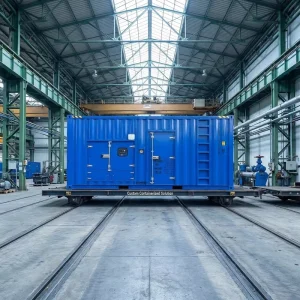 Container Diesel Generator 1000kW Auto Start Super Silent Soundproof Enclosure Long Life Cycle Remote Areas