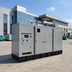 Container Silent Canopy Diesel Generator Set 1300kW 1500kW 1600kW 1800kW with Electric Auto Start ATS Option for Mining