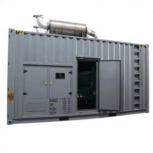 Container Type 1000kw 1250KVA Genset Low Noise Silent 800kw Diesel Generator Set for Building Construction