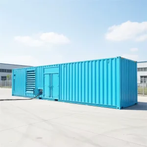Container Type 1000kw 1250KVA Low Noise 800kw Diesel Generator Set for Building Construction