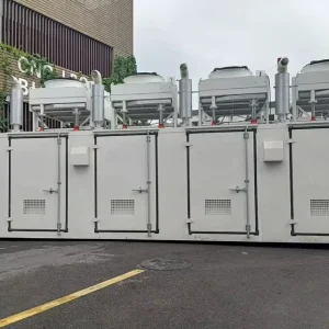 Container Type Outdoor Rainproof Snowproof 500kW 600kVA 1MW 2MW 3MW for Diesel Generator Set Auto Start Remote Start