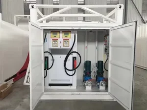Containerised Double Wall Self Bunded Fuel Tanks Container with fuel pump UL142 UL2085 Certified