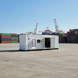 Containerized Diesel Generator Set 200KW 3 Phase CE ISO Certified Container Genset Industrial Backup Power