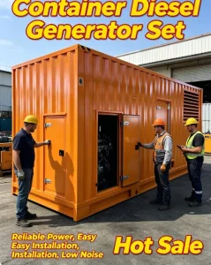 Containerized Diesel Generator Set 50/60Hz 400KVA 500KVA 600KVA Silent Type for Industrial Power Station