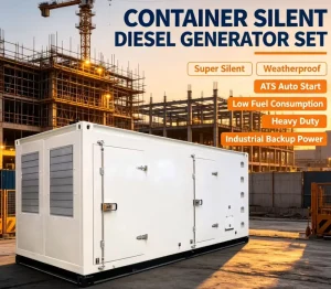 Containerized Silent Diesel Generator Set ATS Auto Start Heavy Duty Genset for Mining Oilfield Construction Site Backup Power