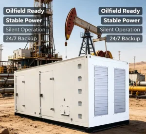 Containerized Silent Diesel Generator Set With ATS Control Industrial Backup Power Genset for Remote Working Sites