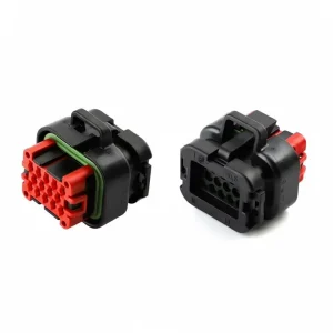 Copper 14-pin Female Nylon Housing IP67 12V Automotive Wiring Harness Connector Plug Adapter for Car