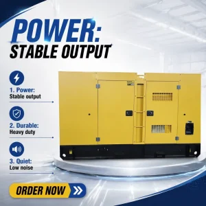 Cummin-s 150kVA Diesel Genset with 100% Copper Brushless Alternator