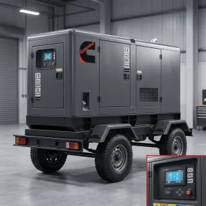 Cummins 50kw 62.5kva Diesel Generator Set Auto Start Trailer Silent Various AC 380 400 Output ATS Price Three Phase