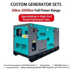 Cummins Diesel Generator Group Custom 20kw-2000kw Silent Type Genset 50/60Hz Soundproof Silent Electric Start Genset Diesel Set
