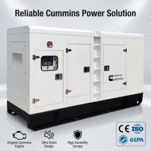 Cummins Genset 100kva 150kva Super Silent Diesel Generator with Smart ATS Cabinet