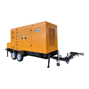 Cummins Weichai Heavy Duty Silent Type Utility Trailer Auto Start Durable Steel Frame Easy Hitch Towing System Diesel Generator