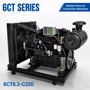 Cums 6CTA8.3 C220 220HP 8.3L 6 Cylinder Water Cooled Diesel Engine Assy for Excavator Loader Construction Machines
