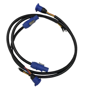 Custom 3.5mm Male AUX Audio Cable to Blue Fakra Connector Car Stereo Adapter Wire Harness