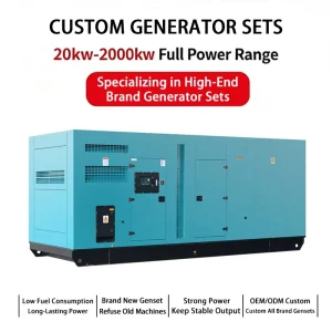 Custom Silent Type Power Generator 100kva 300kva 500kva 600kva 650kva 700kva 800kva 900kva 1000kva Soundproof diesel Generator