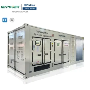 Customizable 1250kva Container Type Diesel Gas Generator Set For Perkins Engine