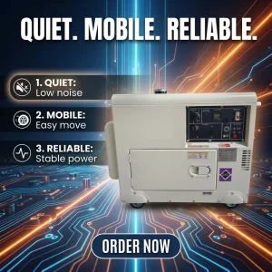 Customize Voltage 50 60Hz Portable Super Silent 10KVA 12KVA 15KVA 20KVA 5KW 8KW 9KW 10KW 12KW 15KW 18KW 20KW Diesel Generator