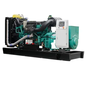 Customized 500kva 400kw Silent Soundproof Open Frame Water Cooling Diesel Generator Set 50 60hz Auto 1800 RPM Volvo FD V500
