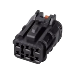 Customized 6 Pin Auto Female Connector Copper Contact Material Electrical Connector MG610335 Auto Wiring Harness Connector