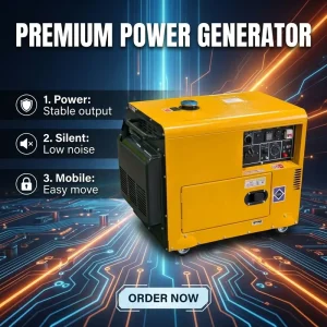 Customized Portable Open Super Silent 4KW 5KW 7KW 8KW 9KW 10KW 12KW 15KW 18KW 20KW Diesel Generator Soundproof Standby Generator
