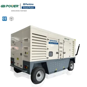Customized Project Silent Trailer Mounted 3 Phase 400kva Diesel Generator with Wheels Perkins Engine 2206C E13TAG3
