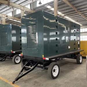 DC 50GF 100 250kw Silent Diesel Generator Trailer Traction Auto Start ATS 1800 RPM 1 3 Phase 50 60Hz Customized Color