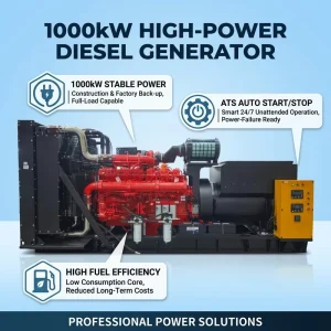 Data Center Grade 1000kW Silent Diesel Generator Set 60Hz 480V EPA Certified MTU Engine Heavy Duty Standby Power System