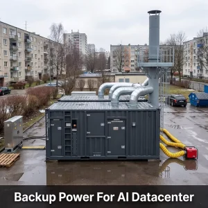 Datacenter Generator Super Silent Diesel Genset System Battery Charger Remote Monitoring IP22 Enclosure Heavy Duty 600V