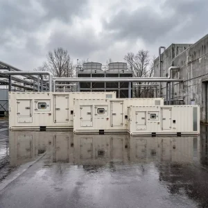 Datacenter Silent Diesel Generator 500 KVA Portable Design for Engine Automatic Voltage Regulation 600V ISO9001 CE